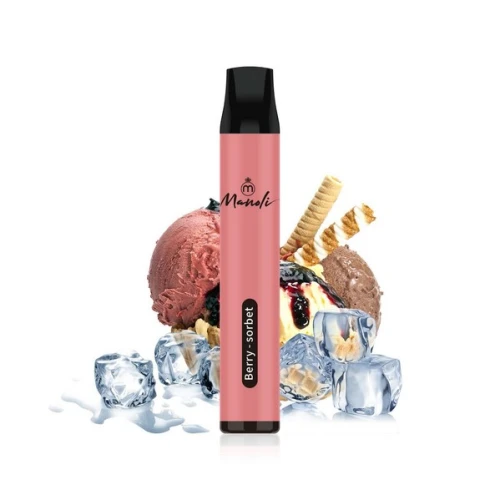 Одноразовая Электронная Сигарета Manoli Berry Sorbet (Ягодный Сорбет) (1600 Затяжек) купить