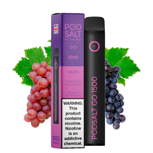 Одноразовая Электронная Сигарета PodSalt GO Grape (Виноград) (1500 Затяжек) купить