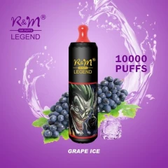 Одноразова Електронна Сигарета R&M Legend Grape Ice (Виноград Лід) (10000 Затяжок) купить
