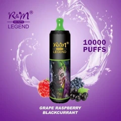 Одноразова Електронна Сигарета R&M Legend Grape Raspberry Blackcurrang (Виноград Малина Чорна Смородина) (10000 Затяжок) купить