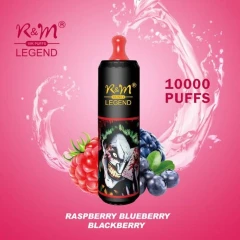 Одноразова Електронна Сигарета R&M Legend Raspberry Blueberry Blackberry (Малина Чорниця Ожина) (10000 Затяжок) купить