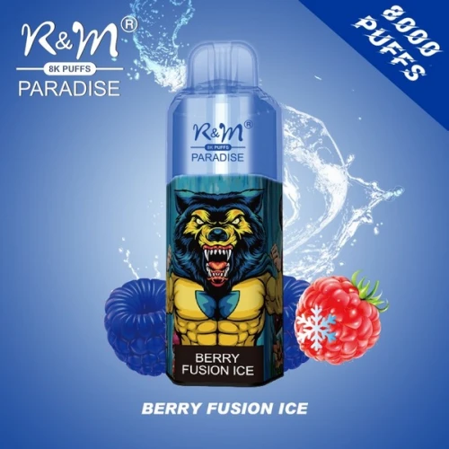 Одноразовая Электронная Сигарета R&M Paradise Berry Fusion Ice (Бэри Фьюжн Айс) (8000 Затяжек) купить