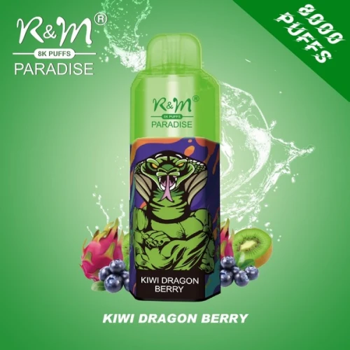 Одноразовая Электронная Сигарета R&M Paradise Kiwi Dragon Berry (Киви Питайя Ягоды) (8000 Затяжек) купить