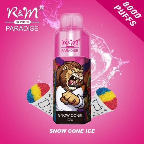 Одноразова Електронна Сигарета R&M Paradise Snow Cone Ice (Морозиво) (8000 Затяжок) купить