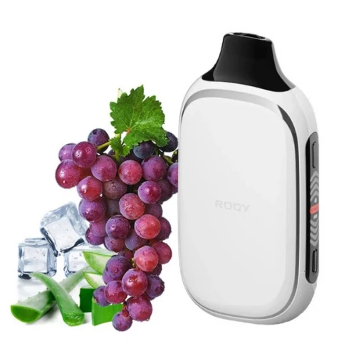 Одноразовая Электронная Сигарета Roqy Aloe Grape Icy (Алоэ Виноград Лёд) (40000 Затяжек) купить