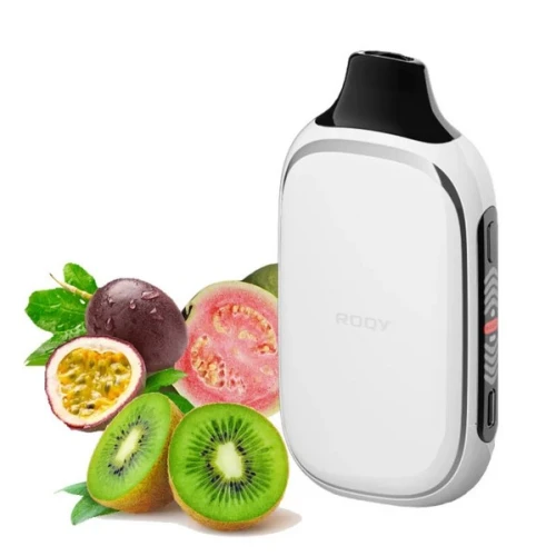 Одноразова Електронна Сигарета Roqy Kiwi Passion Fruit Guava (Ківі Маракуя Гуава) (40000 Затяжок) купить