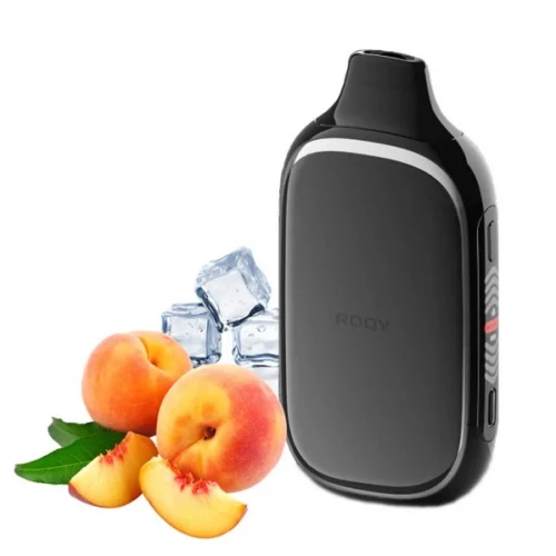 Одноразова Електронна Сигарета Roqy Peach Icy (Персик Лід) (40000 Затяжок) купить
