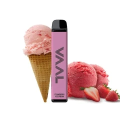 Одноразова Електронна Сигарета Vaal Strawberry Ice Cream (Полуничне Морозиво) (1800 Затяжок) купить