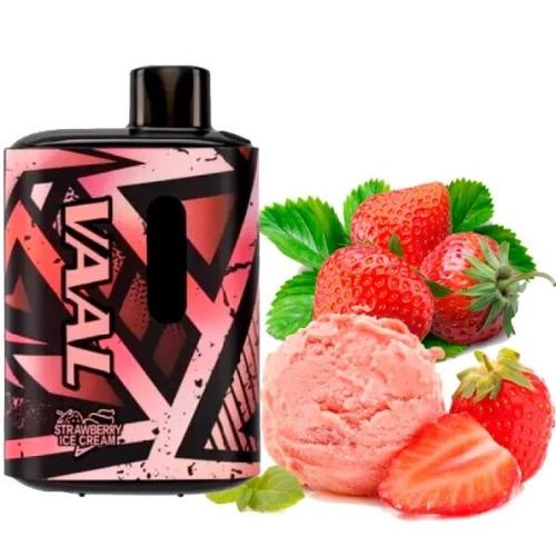 Одноразова Електронна Сигарета Vaal Strawberry Ice Cream (Полуничне Морозиво) (5000 Затяжок) купить