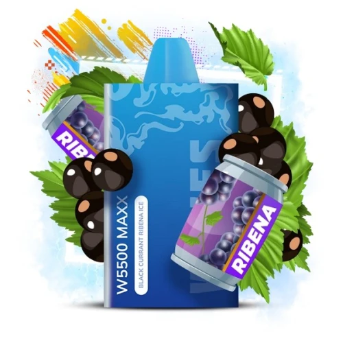 Одноразовая Электронная Сигарета Waves W5500 Maxx Blackcurrant Ribena (Черная Смородина Рибена) (5500 Затяжек) купить