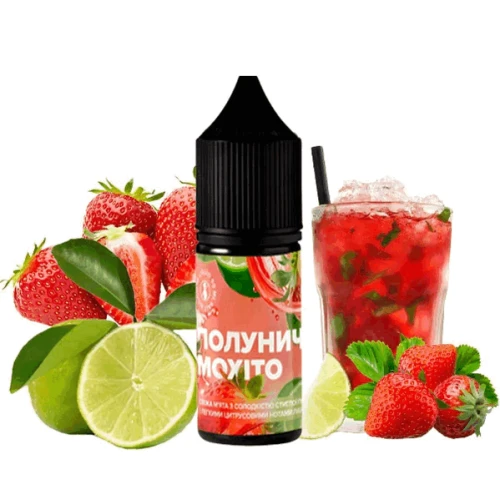Рідина на сольовому нікотині 420 Liquid Strawberry Mojito (Полуничний Мохіто) 10 мл купить