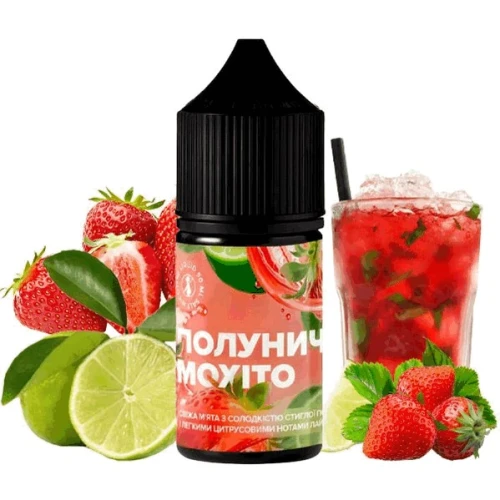 Жидкость на солевом никотине 420 Liquid Strawberry Mojito (Клубничный Мохито) 30 мл купить