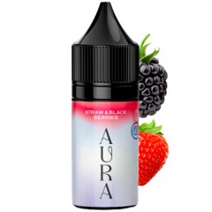 Жидкость на солевом никотине Aura Straw & Black Berries (Клубника Ежевика) 30 мл купить