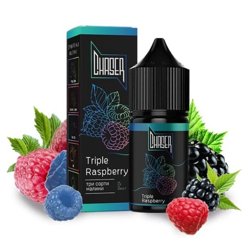 Жидкость на солевом никотине Chaser Black Triple Raspberry (Тройная Малина) 30 ml купить
