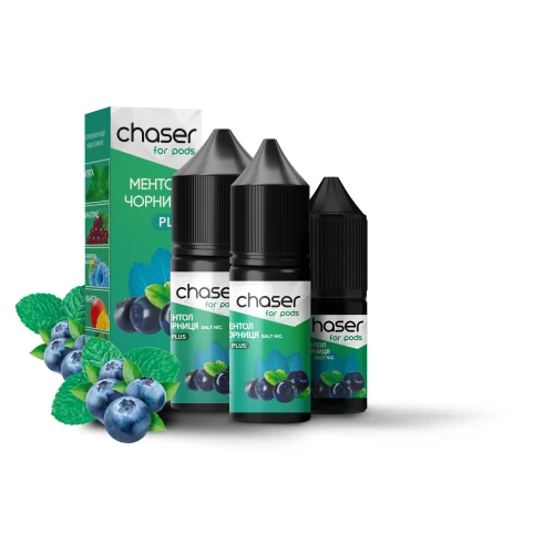 Жидкость на солевом никотине Chaser For Pods Blueberry Menthol  (Черника Ментол) 15 ml купить