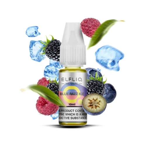 Жидкость на солевом никотине Elf Liq Nic Blue Razz Ice (Блю Раз Лёд) 10мл купить