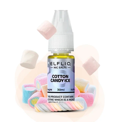 Жидкость на солевом никотине Elf Liq Nic Cotton Candy Ice (Сахарная Вата Лёд) 10мл купить