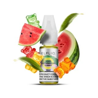 Жидкость на солевом никотине Elf Liq Nic Sour Watermelon Gummy (Кислый Арбуз Гами) 10мл