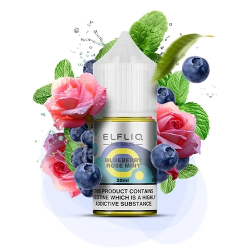 Жидкость на солевом никотине Elf Liq Nic Blueberry Rose Mint (Черника Роза Мята) 30мл купить