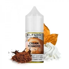 Жидкость на солевом никотине Elf Liq Nic Cream Tobacco (Крем Табак) 30мл купить