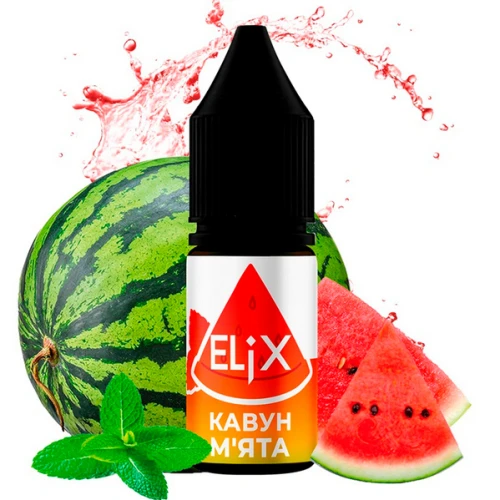 Жидкость на солевом никотине Elix Watermelon Mint (Арбуз Мята) 10 мл купить