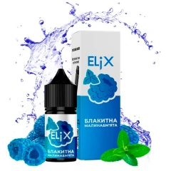 Рідина на сольовому нікотині Elix Blue Raspberry Mint (Блу Малина М'ята) 30 мл купить