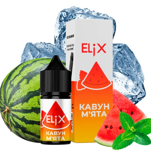 Жидкость на солевом никотине Elix Watermelon Mint Ice (Арбуз Мята Лёд) 30 мл купить