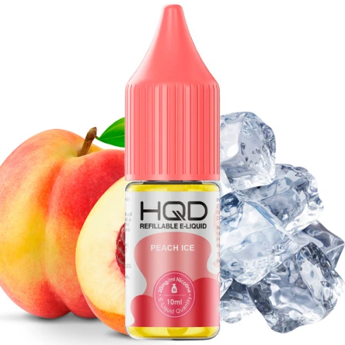 Жидкость на солевом никотине HQD Peach Ice (Персик Лёд) 10 мл купить