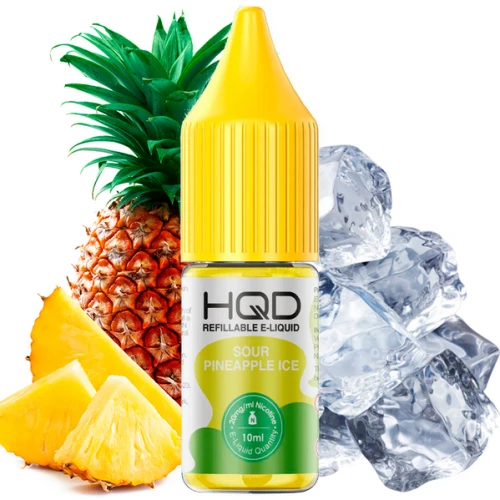 Жидкость на солевом никотине HQD Sour Pineapple Ice (Кислый Ананас Лёд) 10 мл купить