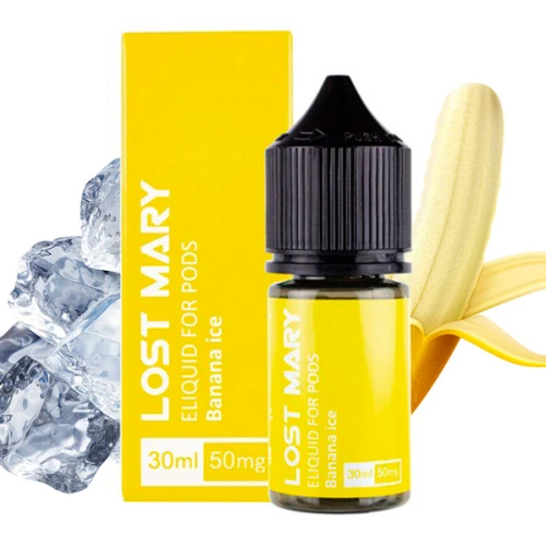 Жидкость на солевом никотине Lost Mary Banana Ice (Банан Лёд) 30 мл купить