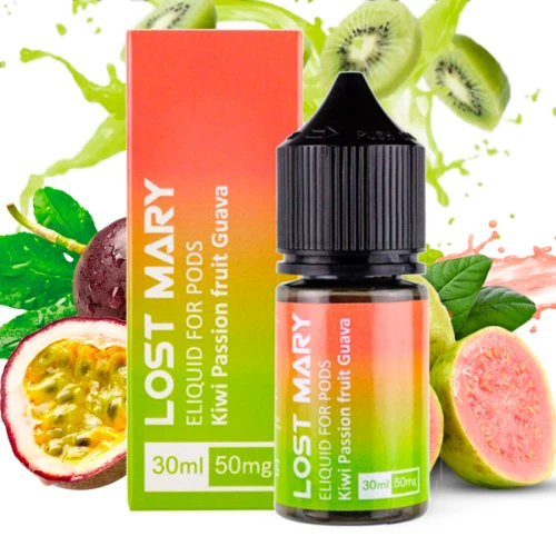 Рідина на сольовому нікотині Lost Mary Kiwi Passion Fruit Guava (Ківі Маракуя Гуава) 30 мл купить