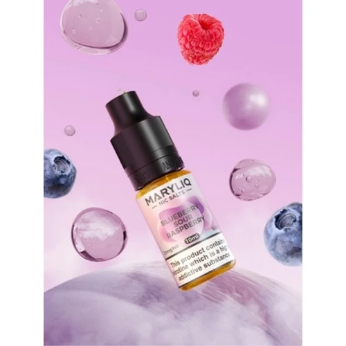 Жидкость на солевом никотине Maryliq Blueberry Sour Raspberry (Черника Кислая Малина) 10 мл купить