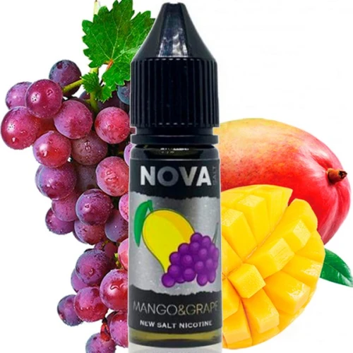 Рідина на сольовому нікотині Nova Mango Grape (Манго Виноград) 15 мл купить