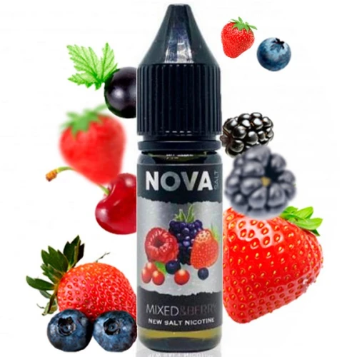 Рідина на сольовому нікотині Nova Mixed Berry (Мікс Ягід) 15 мл купить