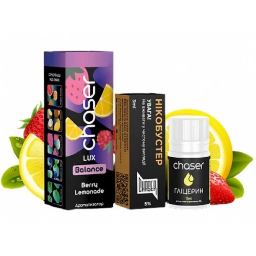 Набор Для Самозамеса Chaser Lux Berry Lemonade (Ягода Лимонад) 30 мл купить