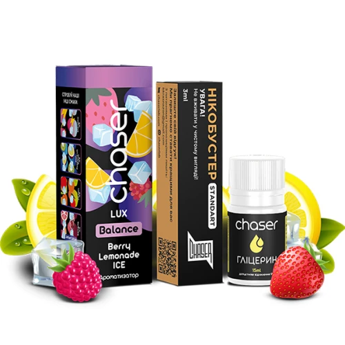 Набір Для Самозамісу Chaser Lux Berry Lemonade Ice (Ягода Лимонад Лід) 30 мл купить