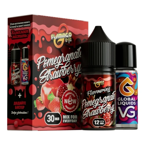 Набор Для Самозамеса Flamingo Pomegranate Strawberry (Гранат Клубника) 30 мл купить