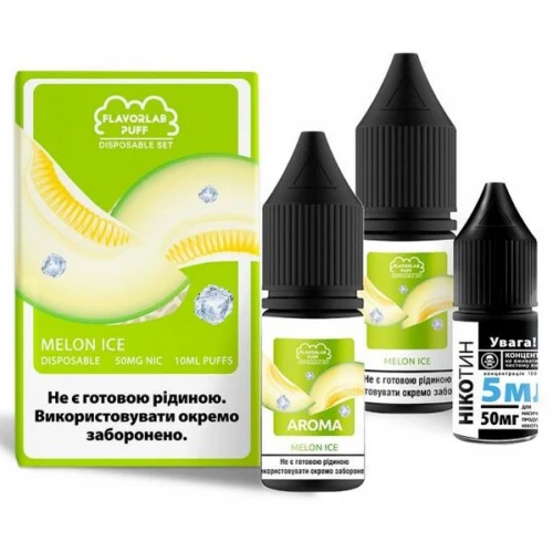 Набір Для Самозамісу Flavorlab Disposable Puff Melon Ice (Диня Лід) 10 мл купить