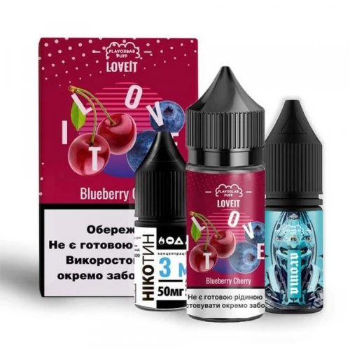 Набір Для Самозамісу Flavorlab Love IT Blueberry Cherry (Чорниця Вишня) 30 мл купить