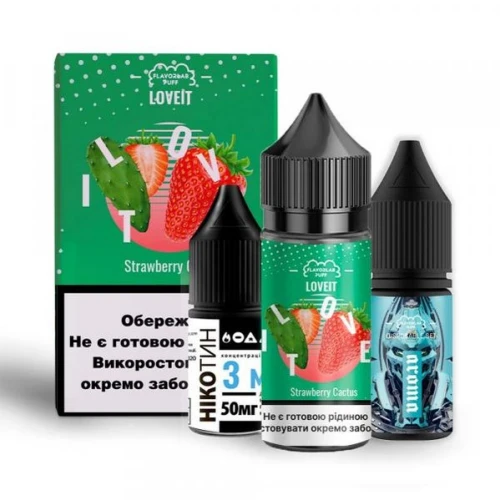Набір Для Самозамісу Flavorlab Love IT Strawberry Cactus (Полуниця Кактус) 30 мл купить