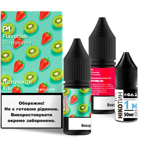 Набір Для Самозамісу Flavorlab P1 Strawberry Kiwi (Полуниця Ківі) 10 мл купить