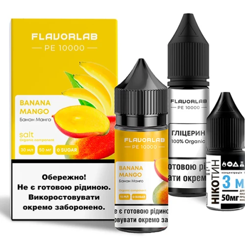 Набор Для Самозамеса Flavorlab PE10000 Banana Mango (Банан Манго) 30 мл купить