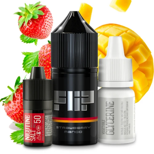 Набор Для Самозамеса Flip Salt Strawberry Mango (Клубника Манго) 30 мл купить