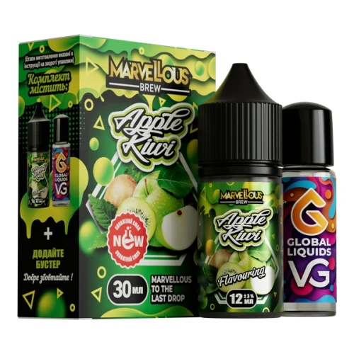 Набор Для Самозамеса Marvellous Brew Apple Kiwi (Яблоко Киви) 30 мл купить