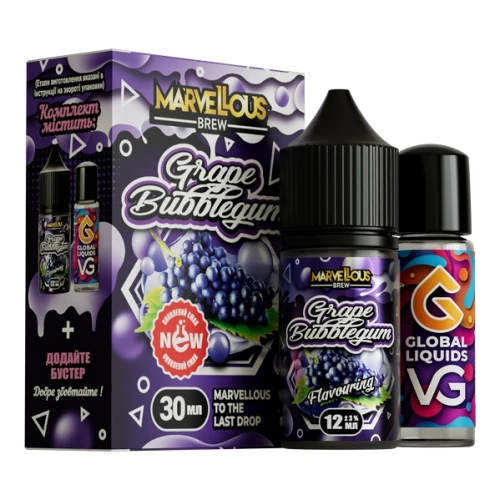 Набор Для Самозамеса Marvellous Brew Grape Bubblegum (Виноград Баблгам) 30 мл купить