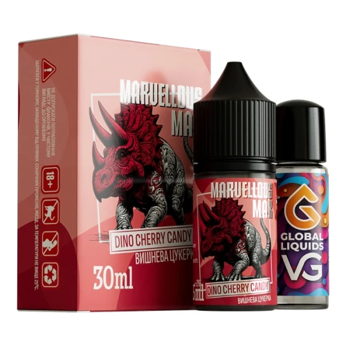 Набор Для Самозамеса Marvellous Max Dino Cherry Candy (Дино Вишня Конфеты) 30 мл купить