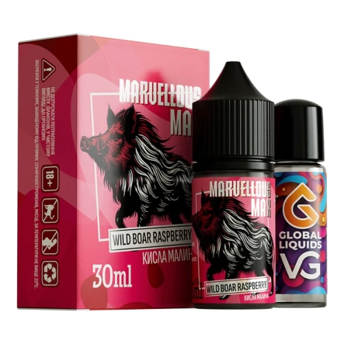 Набір Для Самозамісу Marvellous Max Wild Boar Raspberry (Дикий Боар Малина) 30 мл купить