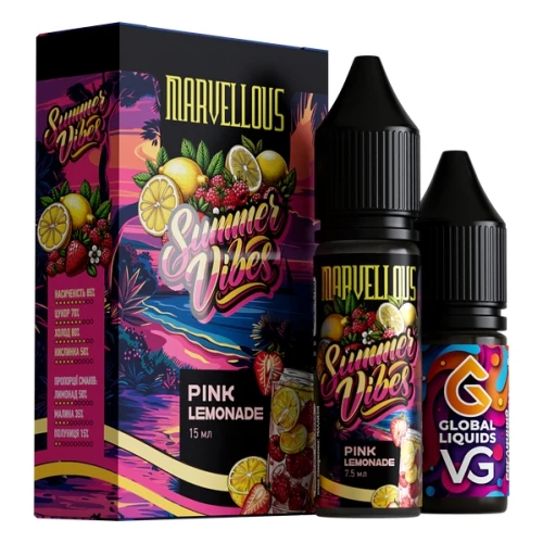 Набір Для Самозамісу Marvellous Summer Vibes Pink Lemonade (Рожевий Лимонад) 15 мл купить