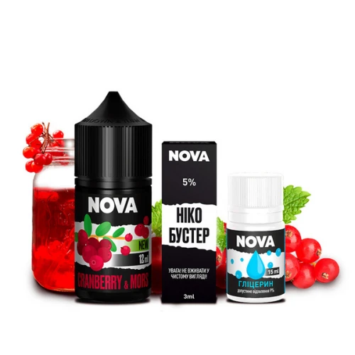 Набір Для Самозамісу Nova Cranberry Mors (Журавлина Морс) 30 мл купить