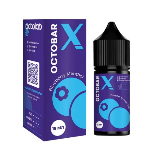 Набір Для Самозамісу Octobar X Blueberry Menthol (Чорниця Ментол) 30 мл купить